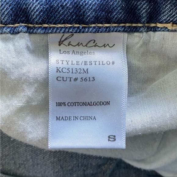 KanCan Medium Wash Ripped Distressed Denim Jean Cutoff Shorts S - Picture 6 of 7